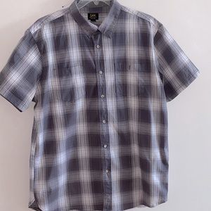 Lee Man Casual Short Sleeve Shirt Size XL